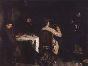 Gustave Courbet After the supper USA oil painting artist